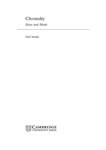 Chomsky Ideas and Ideals