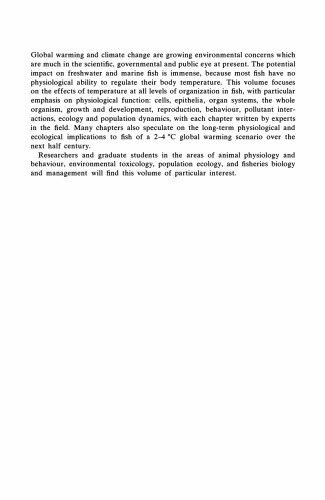 Global Warming: Implications for Freshwater and Marine Fish