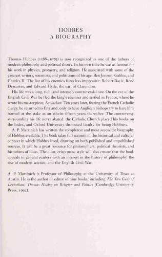 Hobbes: A Biography