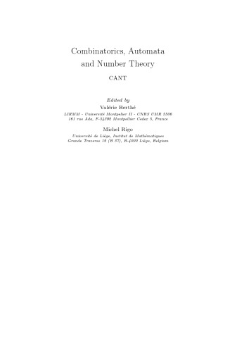Combinatorics, automata, and number theory