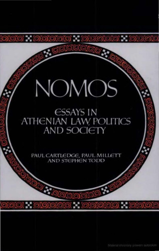 Nomos: Essays in Athenian Law, Politics and Society