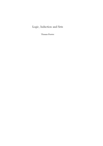 Logic, Induction and Sets