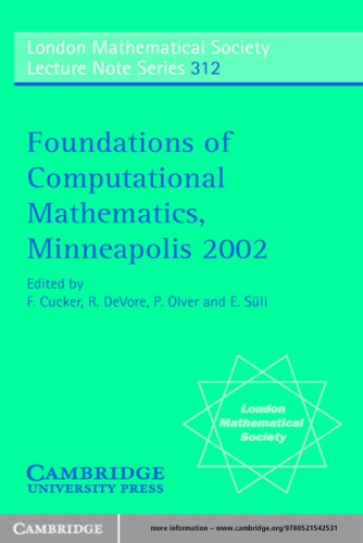 Foundations of computational mathematics, Minneapolis 2002