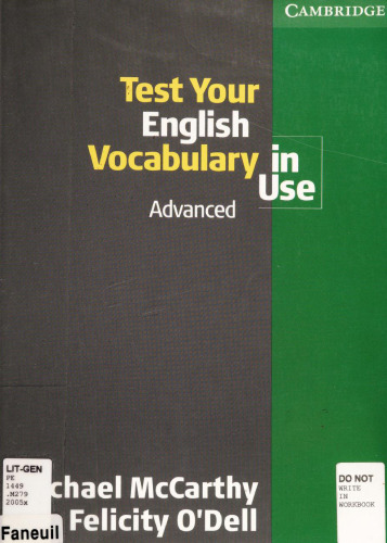 Test Your English Vocabulary in Use: Advanced