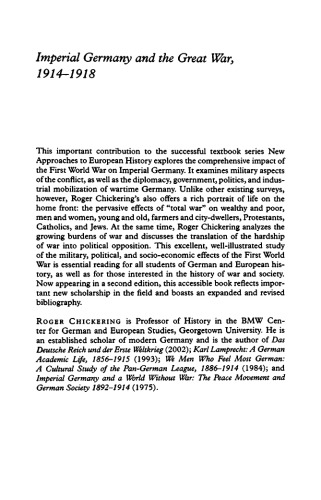 Imperial Germany and the Great War, 1914-1918