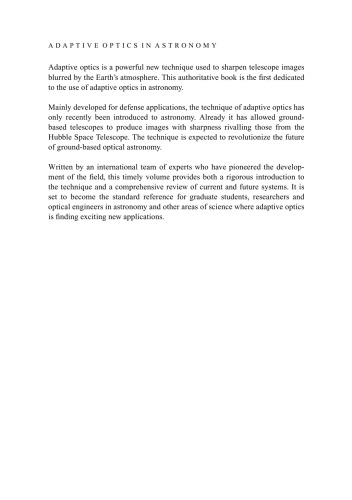 Adaptive optics in astronomy