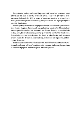 Theoretical Problems in Cavity Nonlinear Optics