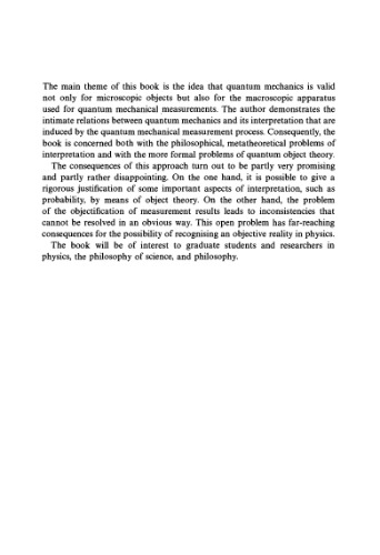 The Interpretation of Quantum Mechanics and the Measurement Process