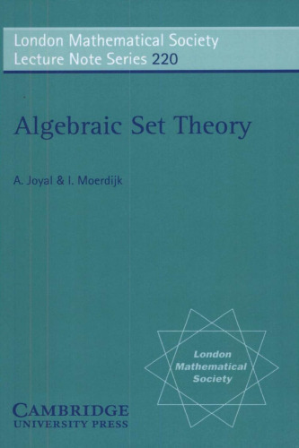 Algebraic set theory