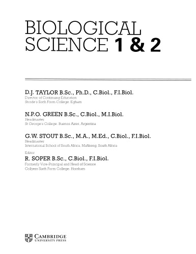 Biological Science 1 and 2