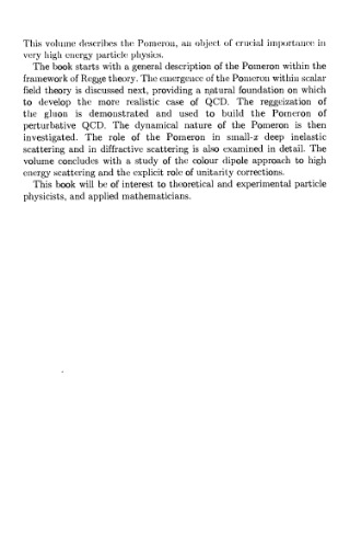 Quantum chromodynamics and the pomeron