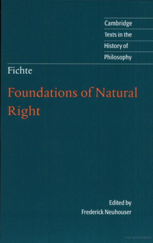Foundations of Natural Right