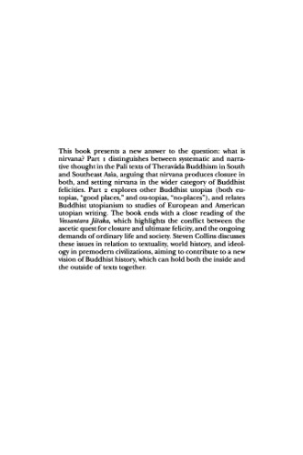 Nirvana and other Buddhist Felicities