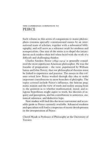 The Cambridge Companion to Peirce
