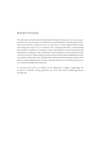 Haydn Studies