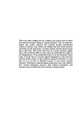 Border Identities: Nation and State at International Frontiers
