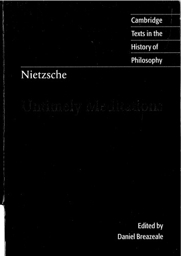 Untimely Meditations
