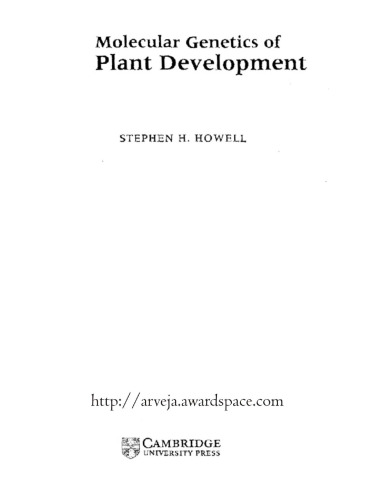 Molecular Genetics of Plant Development