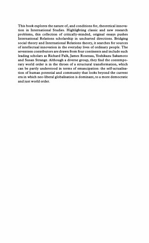 Innovation and Transformation in International Studies