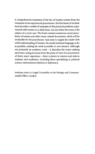 Modern Treaty Law and Practice