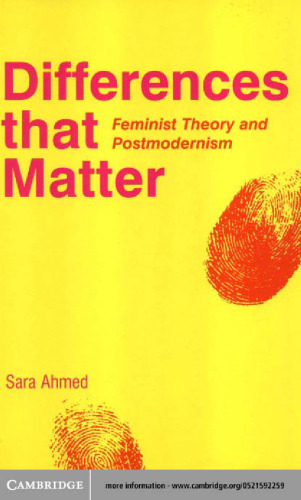 Differences that Matter: Feminist Theory and Postmodernism