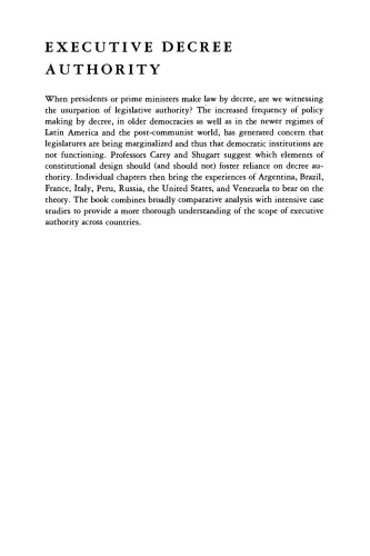 Executive Decree Authority