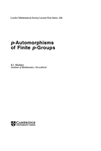 p-Automorphisms of Finite p-Groups