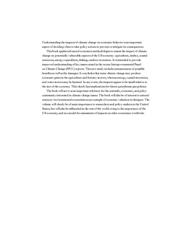 The Impact of Climate Change on the United States Economy
