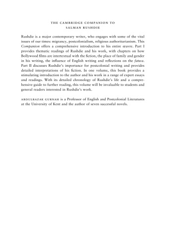 The Cambridge Companion to Salman Rushdie