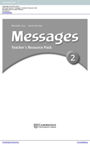 Messages 2 Teacher's Resource Pack