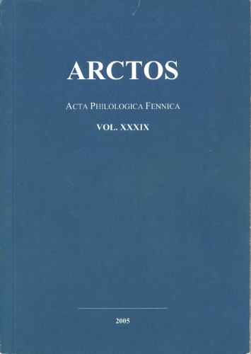 Arctos: Acta Philologica Fennica