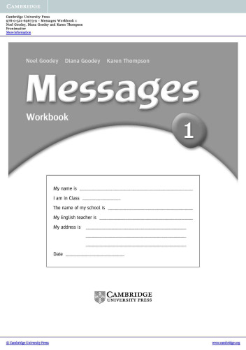 Messages 1 Workbook