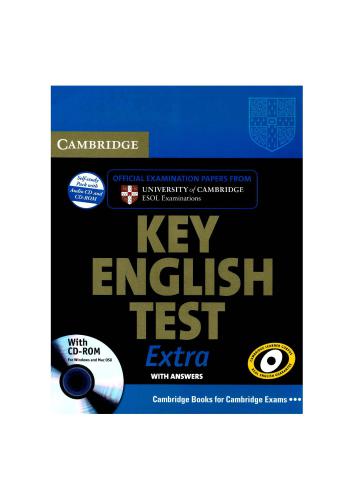 Cambridge Key English Test Extra: With Answers [With CDROMWith CD] (Cambridge Books for Cambridge Exams)