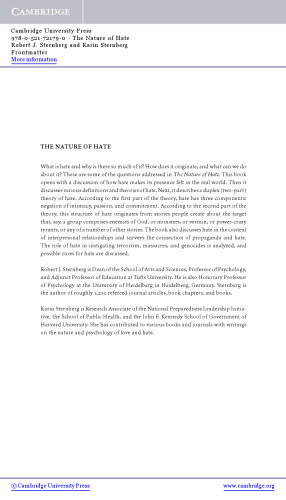 The Nature of Hate