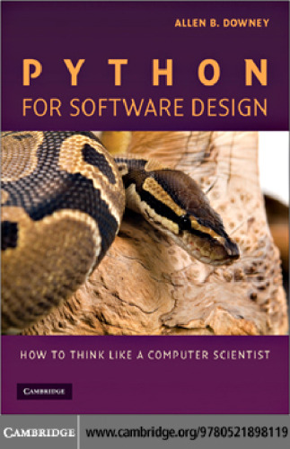 Python for Software Design: How to Think Like a Computer Scientist