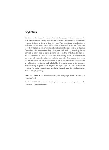 Stylistics