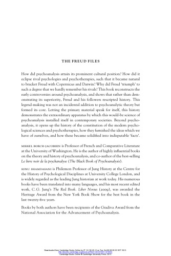 The Freud Files: An Inquiry Into the History of Psychoanalysis