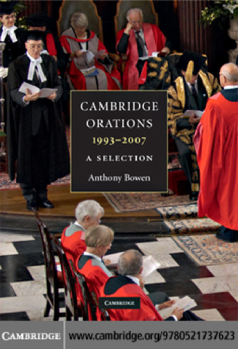 Cambridge Orations, 1993-2007: A Selection