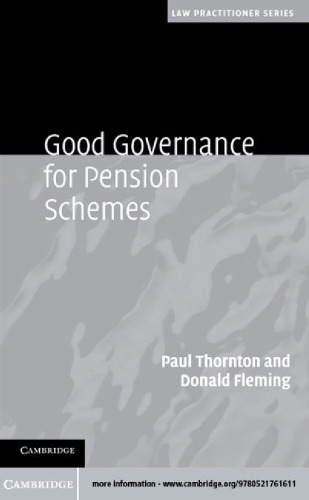 Good Governance for Pension Schemes (Law Practitioner Series)
