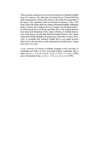 The Development of Standard English, 1300-1800: Theories, Descriptions, Conflicts (Studies in English Language)