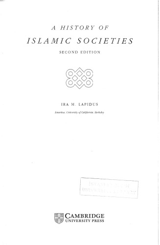 A History of Islamic Societies
