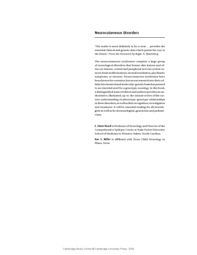 Neurocutaneous disorders