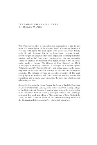 The Cambridge Companion to Thomas More