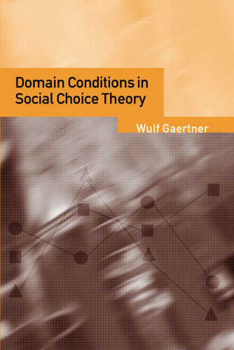 Domain Conditions in Social Choice Theory