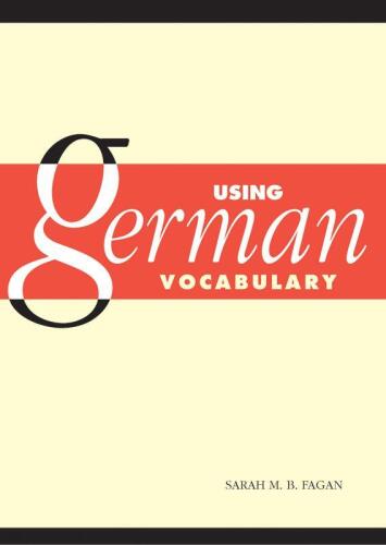 Using German Vocabulary