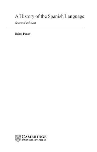 A History of the Spanish Language