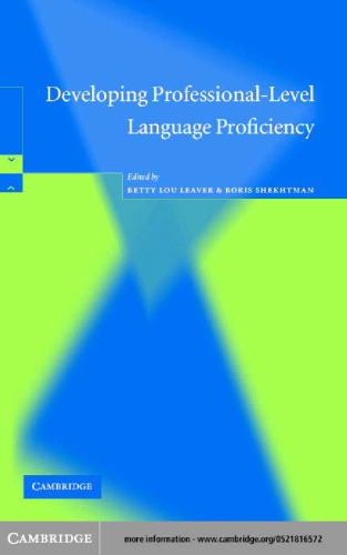 Developing Professional-Level Language Proficiency