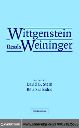 Wittgenstein Reads Weininger