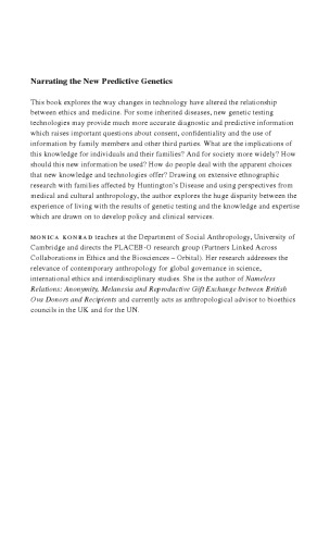 Narrating the New Predictive Genetics: Ethics, Ethnography and Science