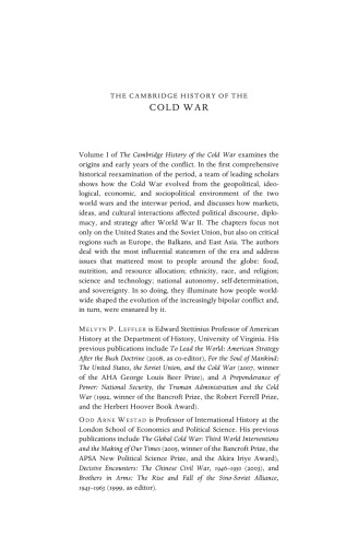 The Cambridge History of the Cold War: Volume 1, Origins